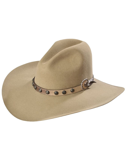 Stetson Men's 4X Broken Bow Buffalo Felt Cowboy Hat Buck Tan 7 3/4