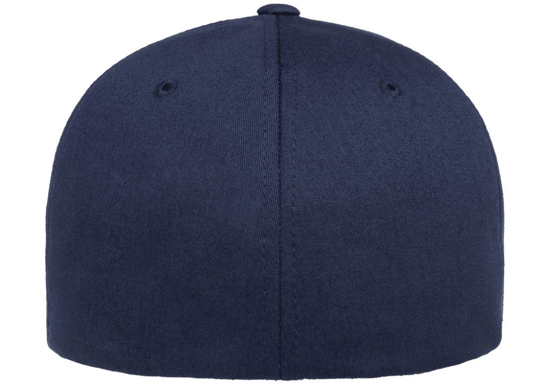 Flexfit/Yupoong Cotton Twill Fitted Cap (XX-Large, Light Navy)