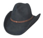 Bullhide Hats 0667Bl Cowboy Collection Rusted Iron Large Black Cowboy Hat