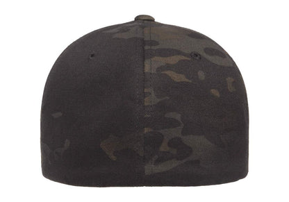 Flexfit Multicam Camo 6 Panel Baseball Cap Officially Licensed Multi-Cam Pattern (XX-Large, Multicam Black)