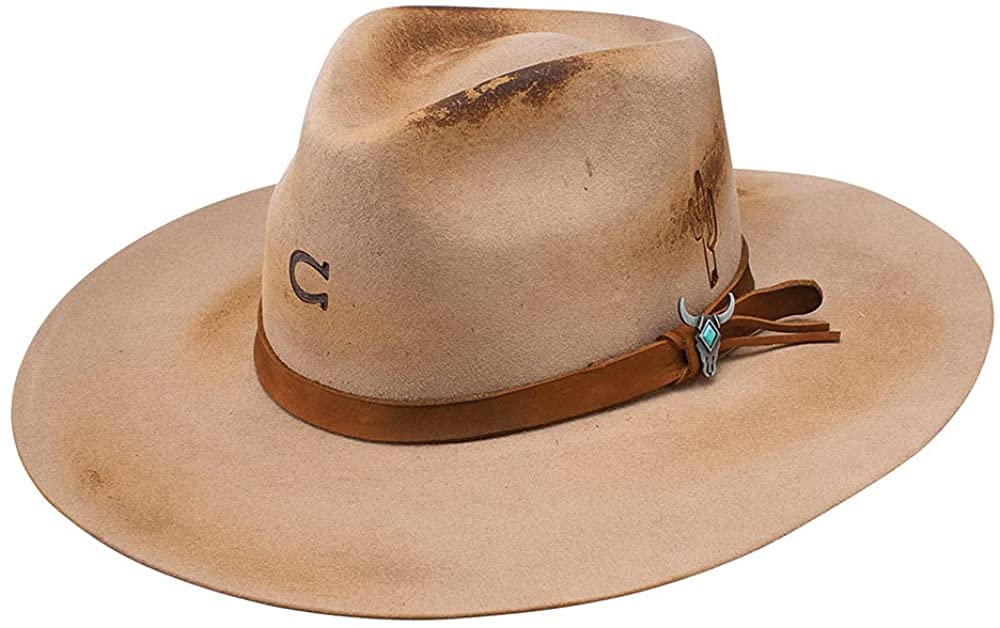 Charlie 1 Horse Lakota Distressed Westerm Hat (X-Large) Sand