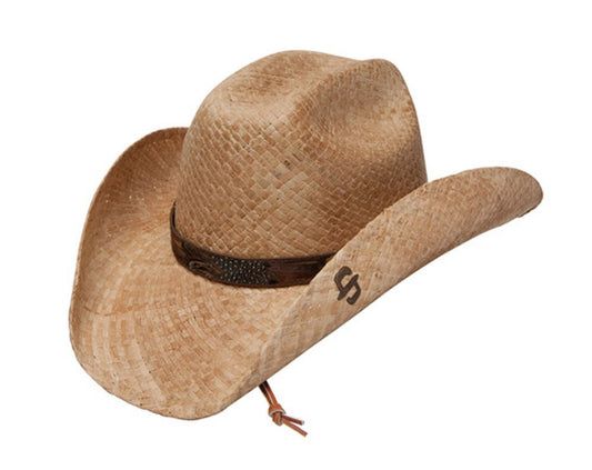 Stetson River Run - Shapeable Straw Cowboy Hat (Small) Natural