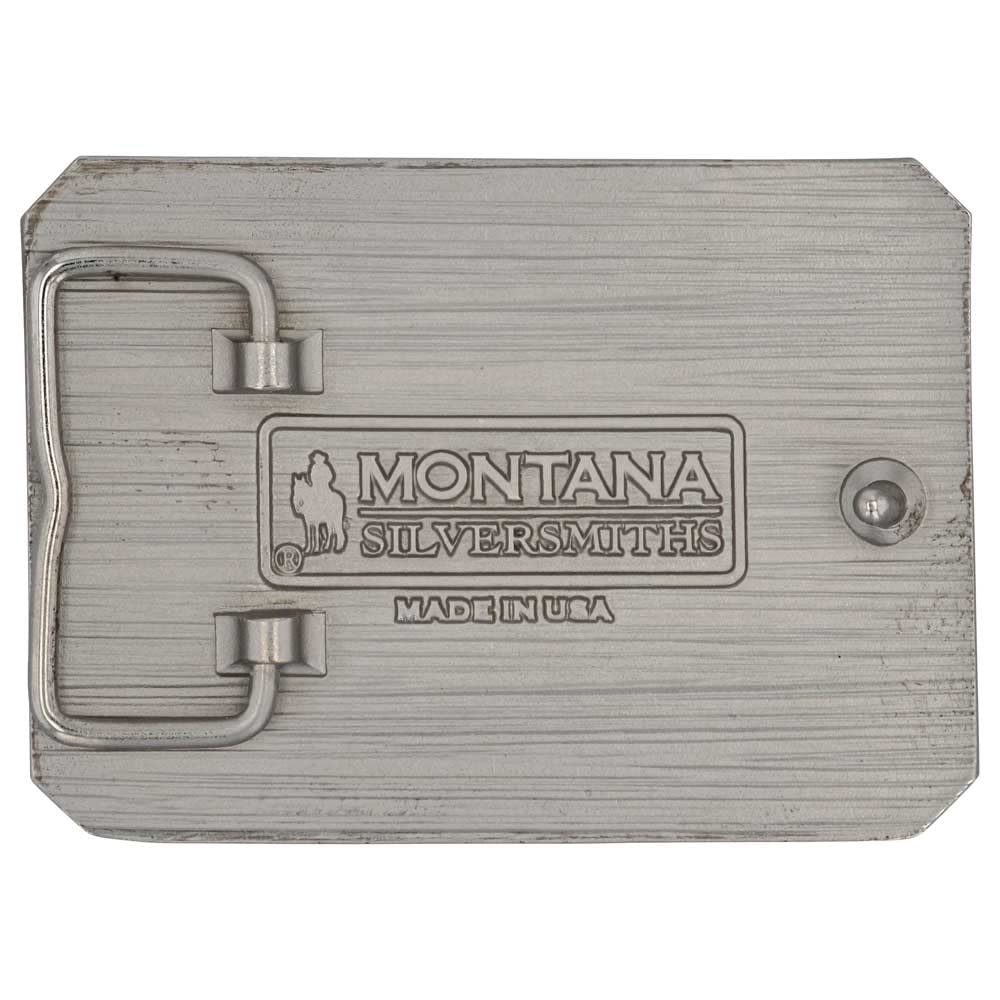 Montana Silversmiths Men's Chris Kyle American Sniper Belt Buckle Red/White/Blue One Size