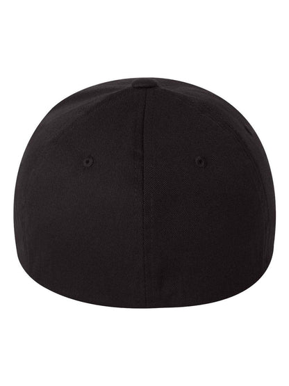 Flexfit 6277 Wooly Combed Twill Cap (Adult XXL (7 3/8" - 8"), Black)