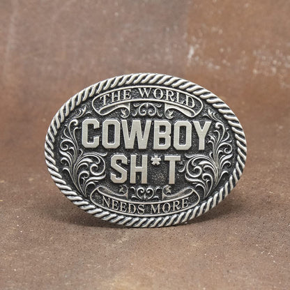 Montana Silversmiths Cowboy Sh*t Belt Buckle (Cowboy Sh*t Blackened)