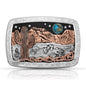 Montana Silversmiths Women's Desert Moon Turquoise Cactus Buckle Turquoise One Size