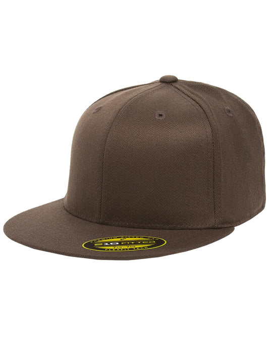 Flexfit Premium Flatbill Cap – Fitted 6210 - Small/Medium (Brown)