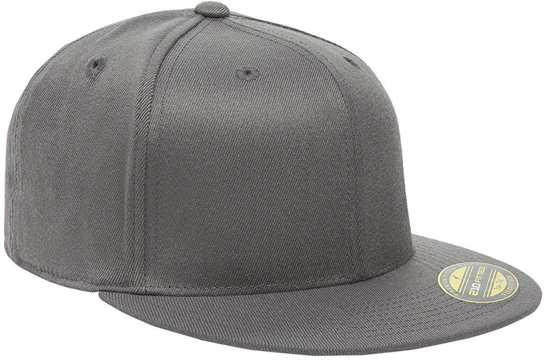 Flexfit Premium Flatbill Cap – Fitted 6210 Dark Grey