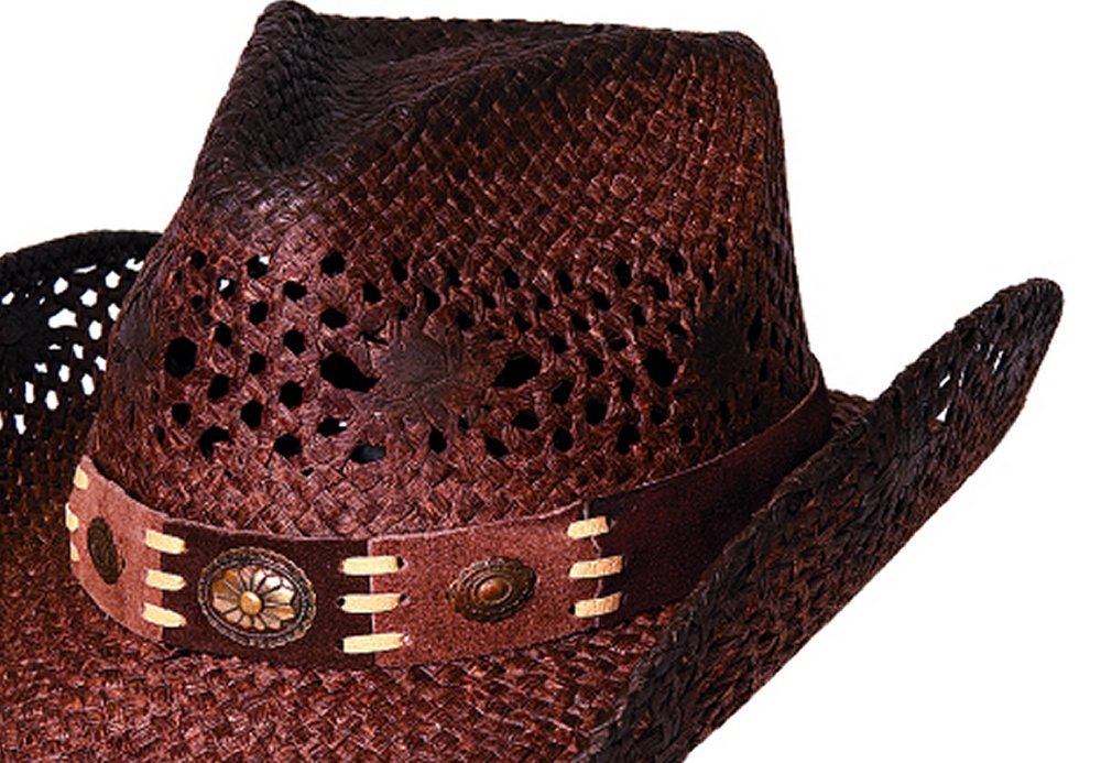 Bullhide Montecarlo Pure Country Toyo Straw Western Hat Brown Small