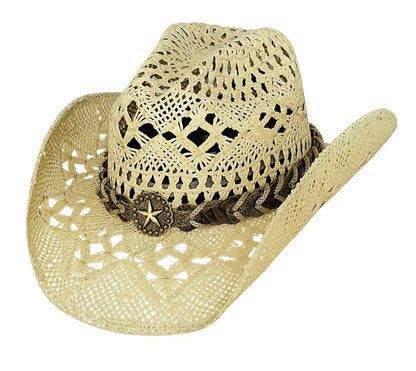 Montecarlo Bullhide Hats NAUGHTY GIRL Toyo Straw Western Cowboy Hat (Large)