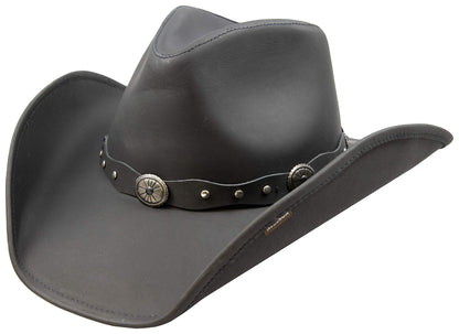 Stetson Men's Cowboy, Black Leather, X-Large