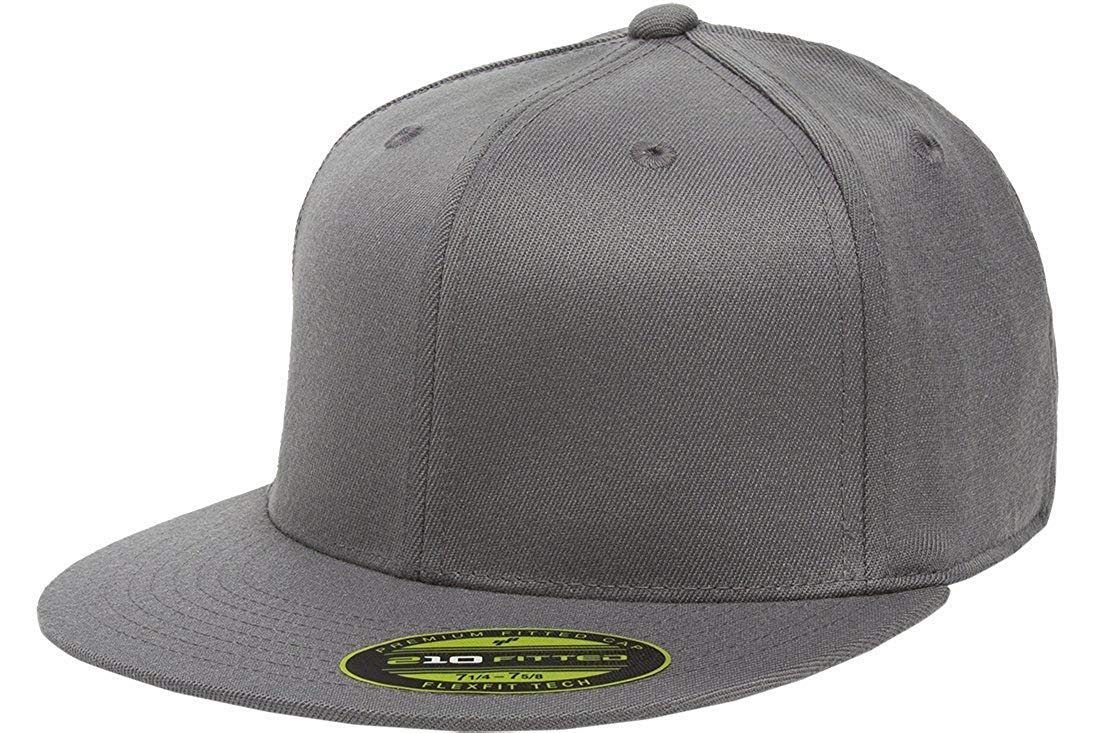 Flexfit Premium Flatbill Cap – Fitted 6210 Dark Grey