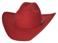 Kingsman 4X Red Felt Cowboy Hat 0550GR