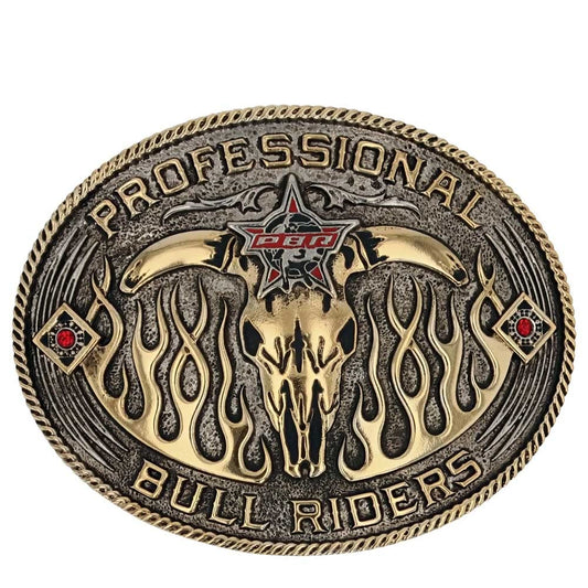 Montana Silversmiths Unisex Pbr Open Flames Buckle Silver One Size