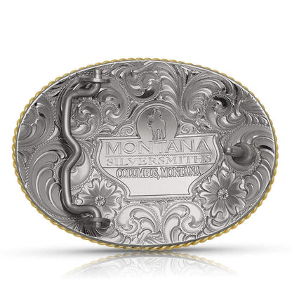 Montana Silversmiths Women's On The Banks With Ducks Belt Buckle Silver One Size