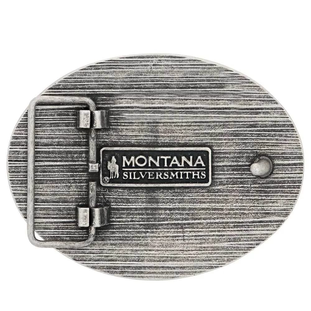 Montana Silversmiths Unisex We The People Antiqued Attitude Buckle Silver One Size