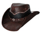 Montecarlo / Bullhide Hats - Bonfire - Top Grain Leather Western Cowboy Hat - Chocolate (Medium)