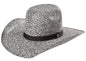 RESISTOL Hooey Collection Del Rio K Straw Cowboy Hat (7-1/8) Black/White