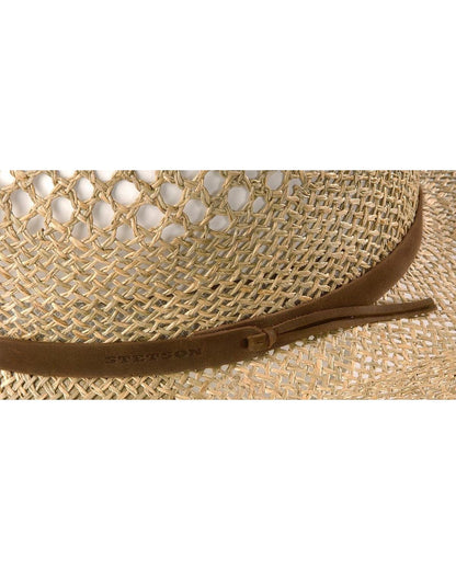 Stetson Men's Dove Mountain Uv Protection Seagrass Straw Hat Natural S/M