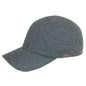 Wigens Men's Wool Baseball Cap with Earflaps, 63, Light Grey