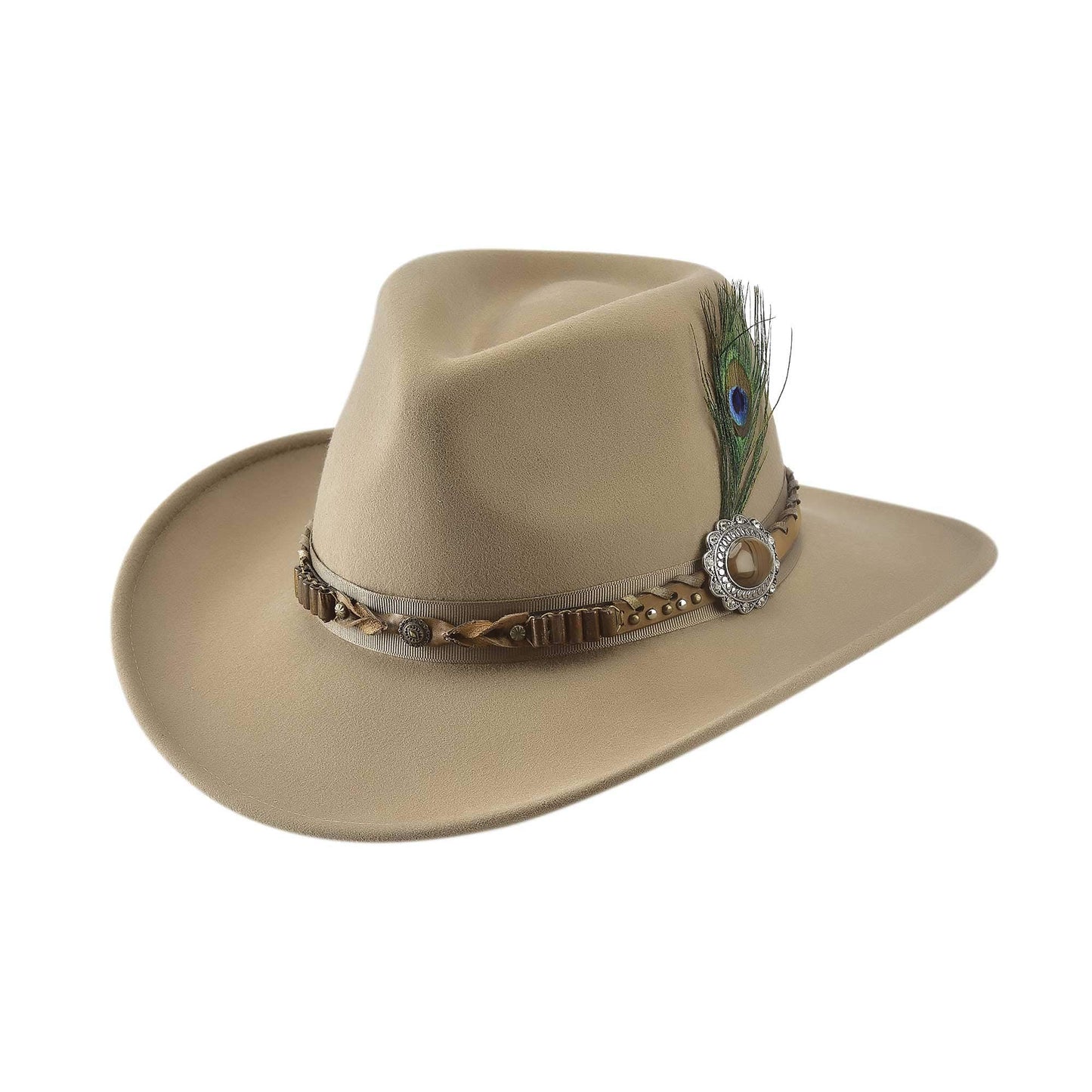 Bullhide Rumours Premium Wool Western Couture Cowboy Camel Hat in Size Large