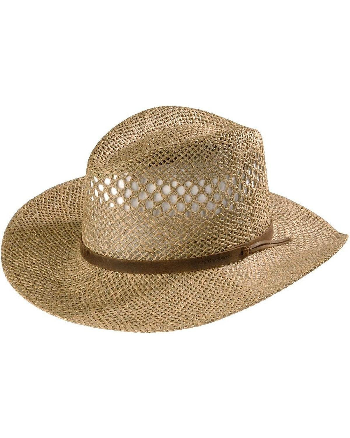 Stetson Men's Dove Mountain Uv Protection Seagrass Straw Hat Natural S/M