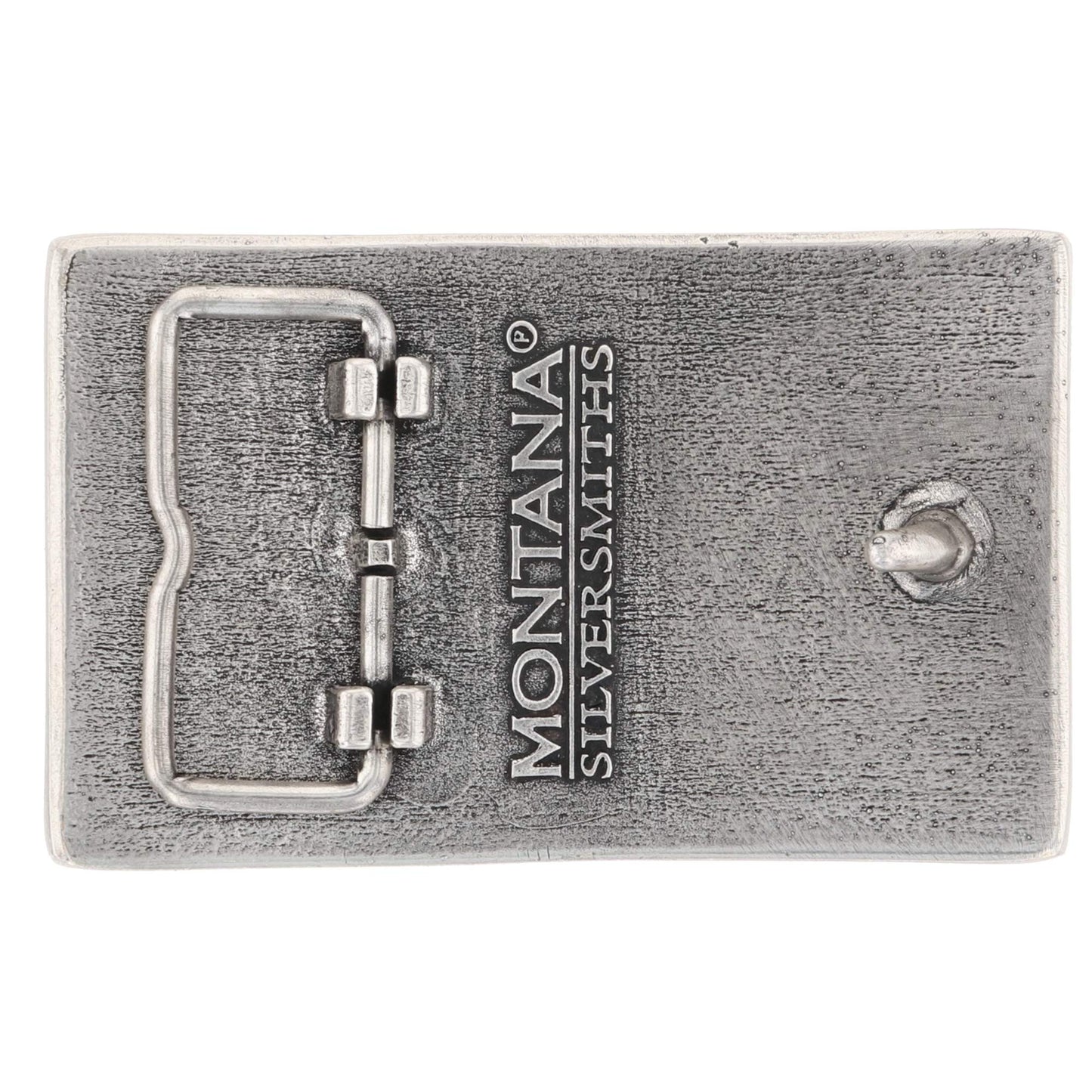 Montana Silversmiths Stand behind the Blue Line Flag Attitude Buckle