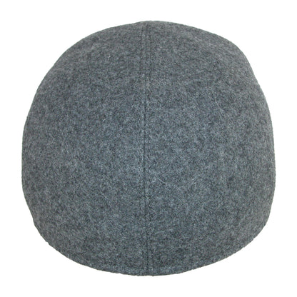 Wigens Men's Wool Baseball Cap with Earflaps, 56, Light Grey