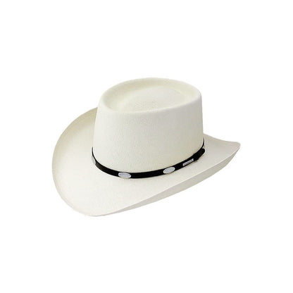 Stetson 10X Royal Flush Straw Cowboy Hat (US, Numeric, 6 7/8, Natural)