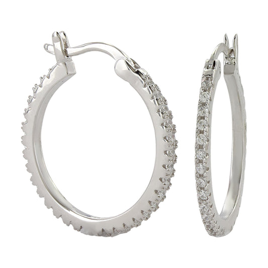 Montana Silversmiths Women's Silver Classic Hoop Earrings Silver One Size