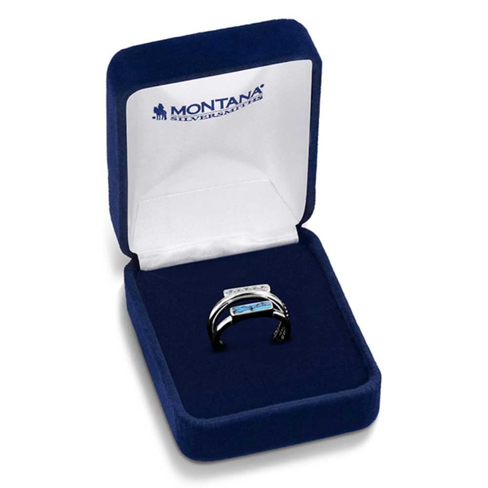 Montana Silversmiths Western Lifestyle Crafted Turquoise Wrap Ring