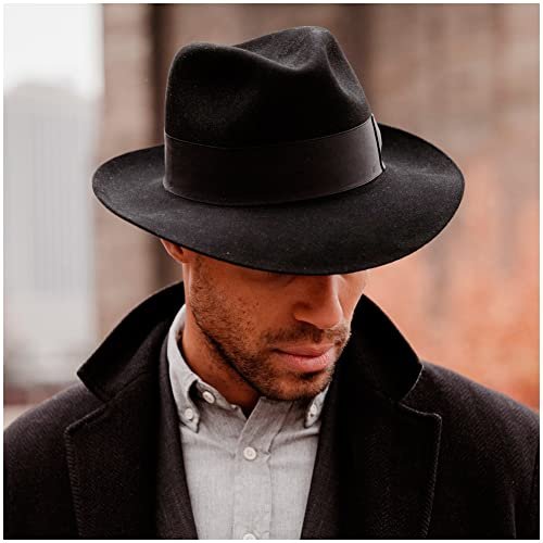 Stetson Temple Fur Felt Fedora Hat