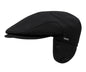 Wigens Carl Men's Classic Longshoreman 100% Wool Ivy Cap with Earflaps