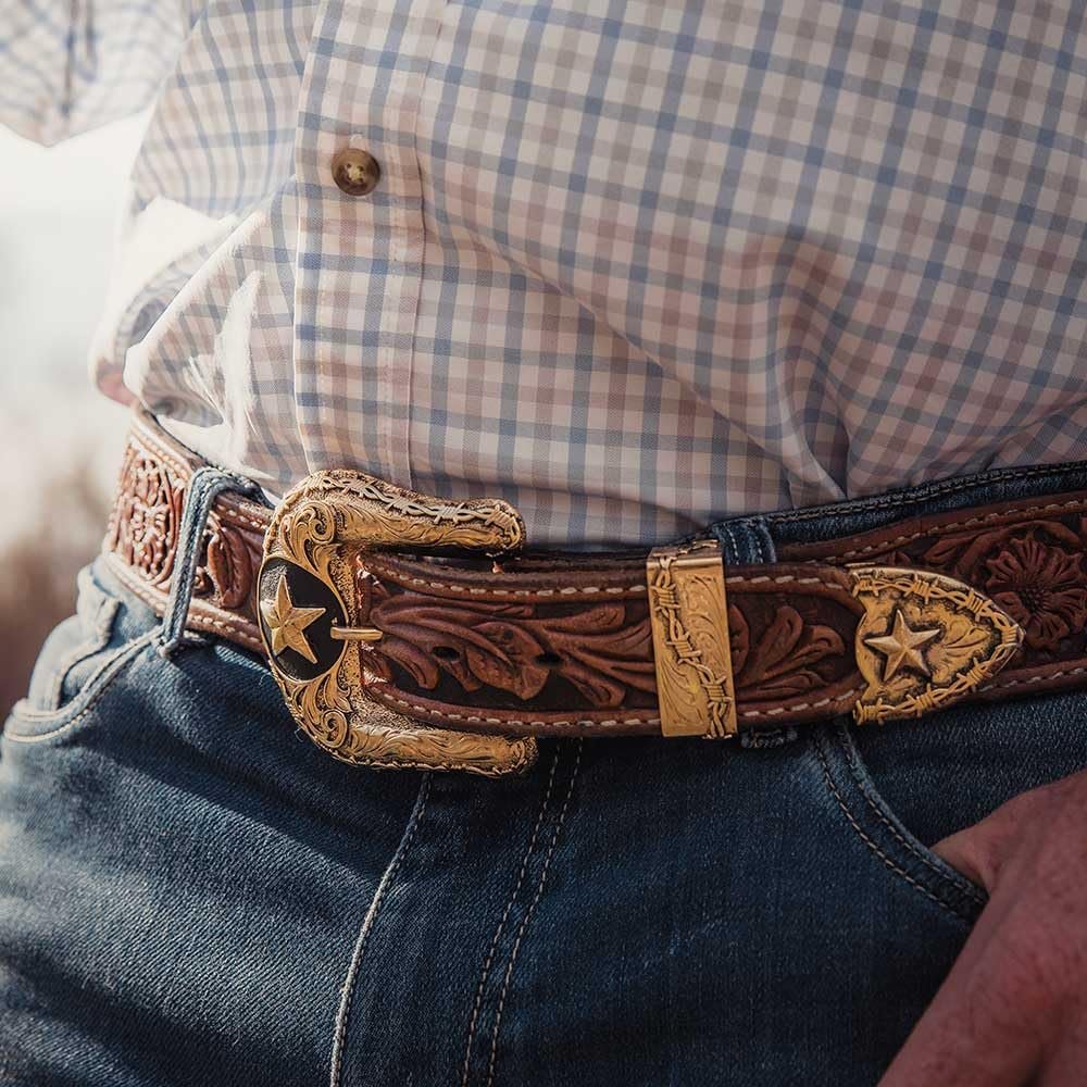 Montana Silversmiths Western Lifestyle 3 Piece Buckle Set