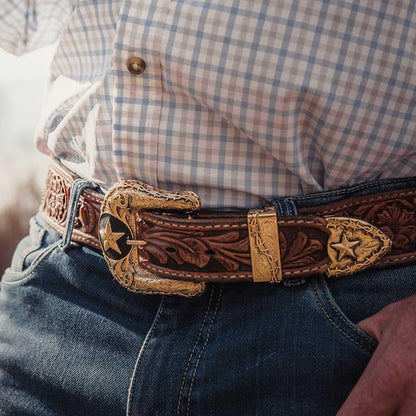 Montana Silversmiths Western Lifestyle 3 Piece Buckle Set