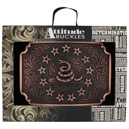 Montana Silversmiths 2nd Amendment Series Attitude Western Belt Buckle