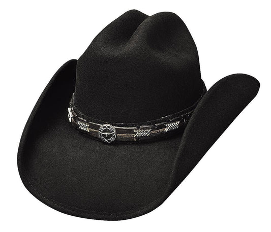 Montecarlo Bullhide Hats PASS THE BUCK Premium Wool Felt Western Cowboy Hat (Large)