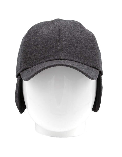 Wigens Wool Storm System Cap with Earflaps GRAY/409 58