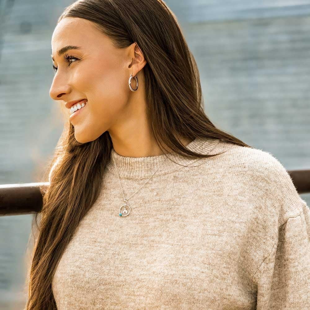 Montana Silversmiths Western Lifestyle Hoop Lever/Latch Earrings