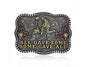 Montana Silversmiths 2nd Amendment Series Attitude Western Belt Buckle (All Gave Some -Silver)