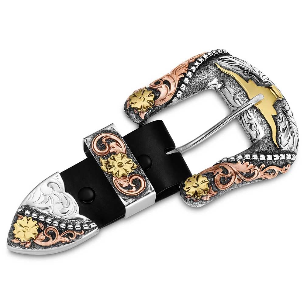 Montana Silversmiths Western Lifestyle 3 Piece Buckle Set