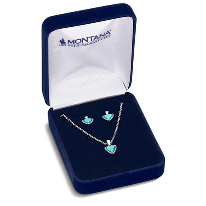 Montana Silversmiths Western Lifestyle Crafted Turquoise Jewelry Set