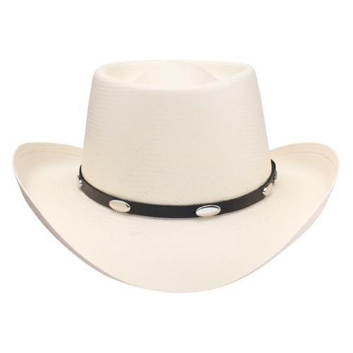 Stetson 10X Royal Flush Straw Cowboy Hat (US, Numeric, 6 7/8, Natural)