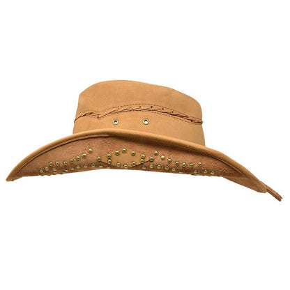 BULLHIDE Leather Collection Women's Hidden Pleasures Top Grain Leather Cowboy Hat with 3 3/8" Brim