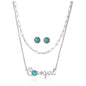 Montana Silversmiths Western Lifestyle Crafted Turquoise Jewelry Set