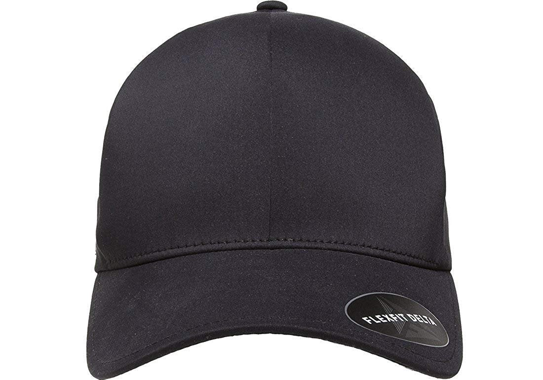 Flexfit Men's Seamless Fitted Delta Cap (Adult XXL (7 5/8" - 8"), Black)