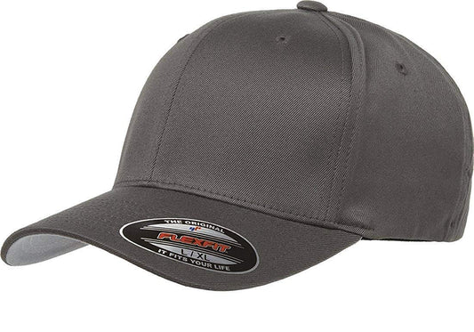 Flexfit Unisex Wooly Combed Twill Cap - 6277 (Dark Gray, Large/X-Large)