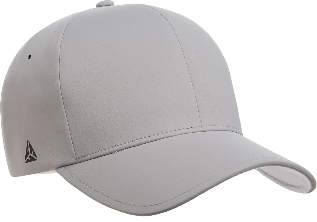 Flexfit Men's Delta Seamless Cap, Silver, XX-Large