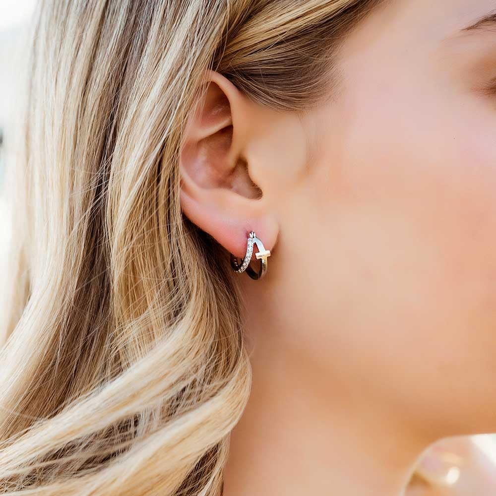 Montana Silversmiths Western Lifestyle Hoop Lever/Latch Earrings