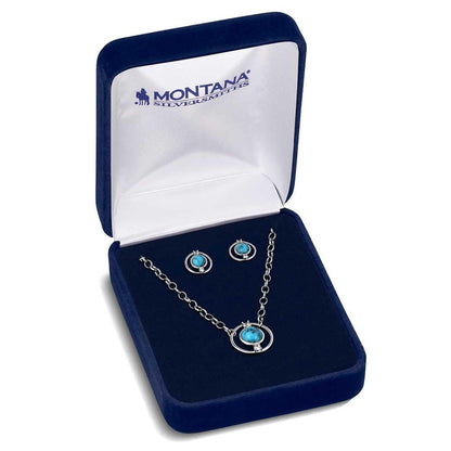 Montana Silversmiths Western Lifestyle Crafted Turquoise Jewelry Set